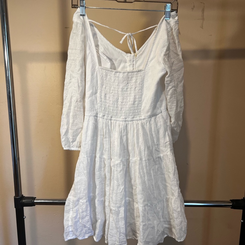 white short mini dress